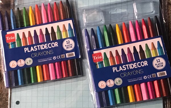 Crayons Plastidecor 12 couleurs