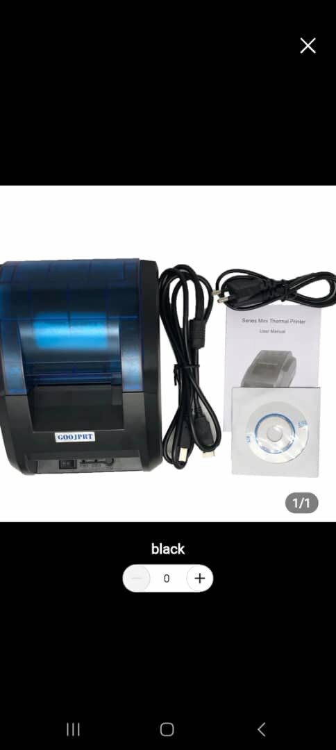 Imprimante thermique 58mm USB/Bluetooth