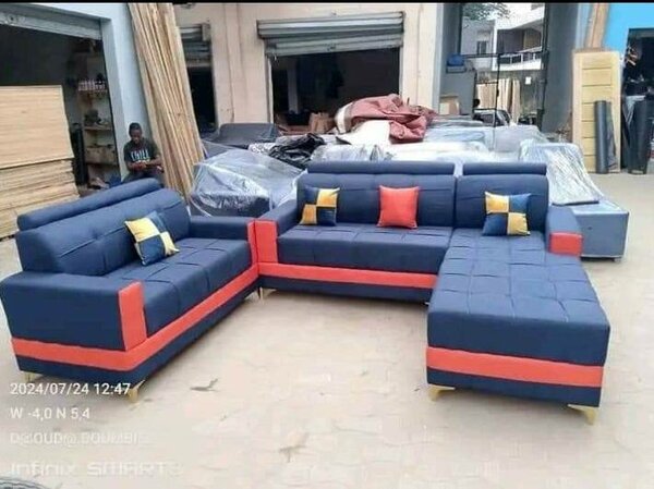 Canapé d'angle moderne en cuir