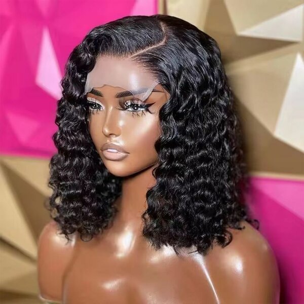 Perruque synthétique frisée