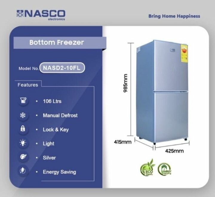 DOUBLE DOOR NASCO REFRIGERATOR