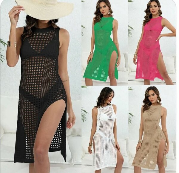 Robe de plage en maille