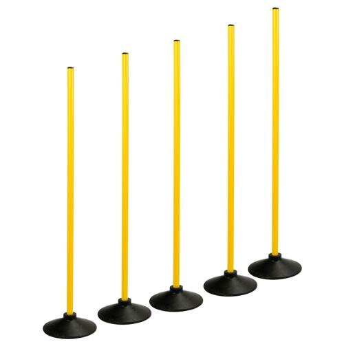 Lot de 5 bâtons de signalisation rétractables pour l'entraînement sportif