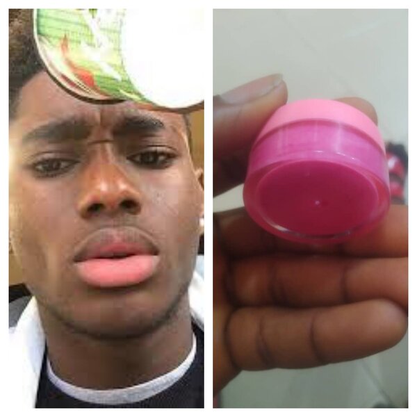 Pink lips balm/cream