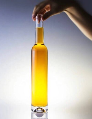 Ariane Flint Glass Bottle with Black Cork Stopper