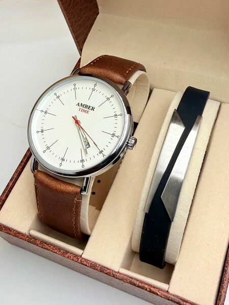 Montre en cuir classique