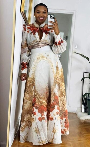 Robe longue florale élégante