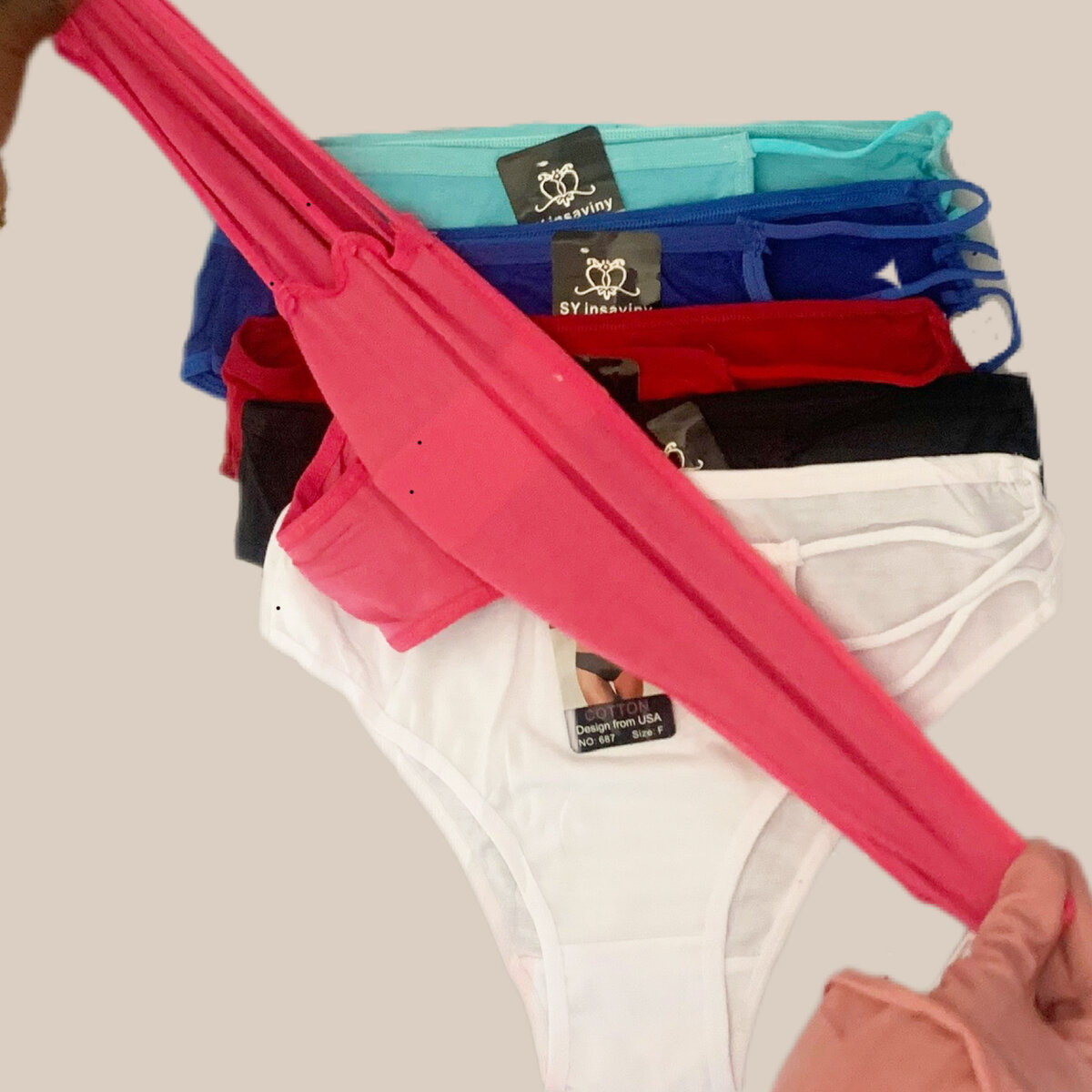 Lot de 6 culottes pour femmes,