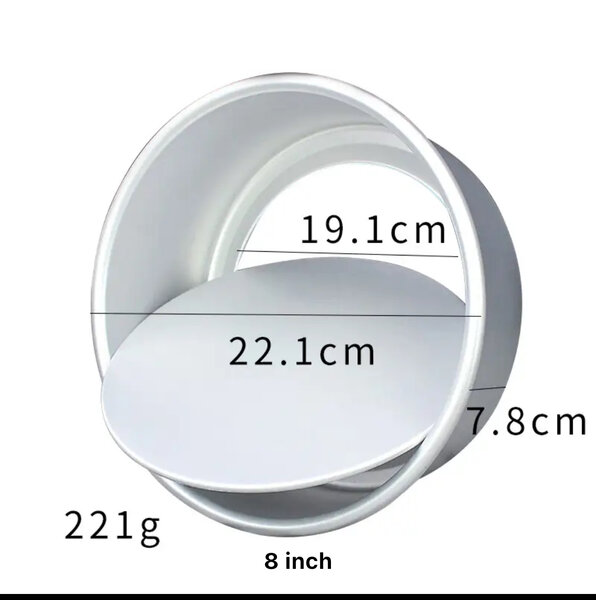 Moule à gâteau rond 8 pouces