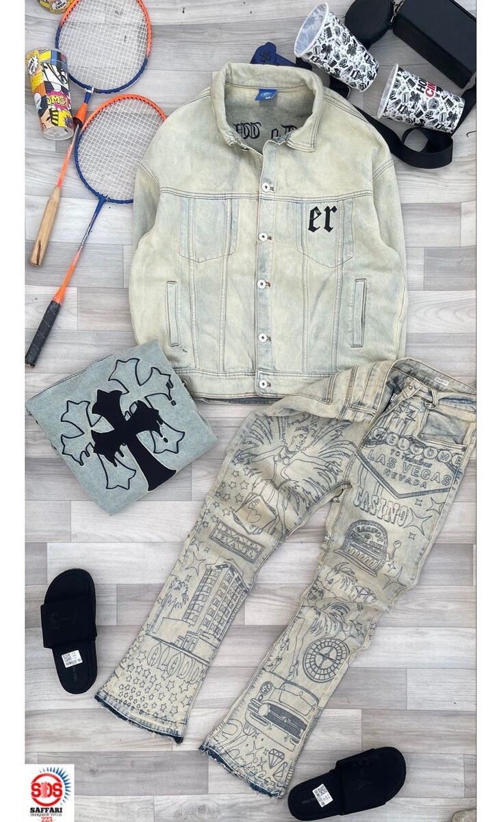 Veste en denim tendance unisexe