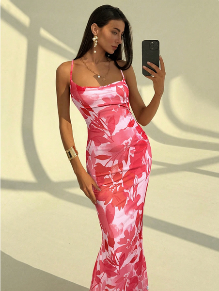 Robe longue florale élégante
