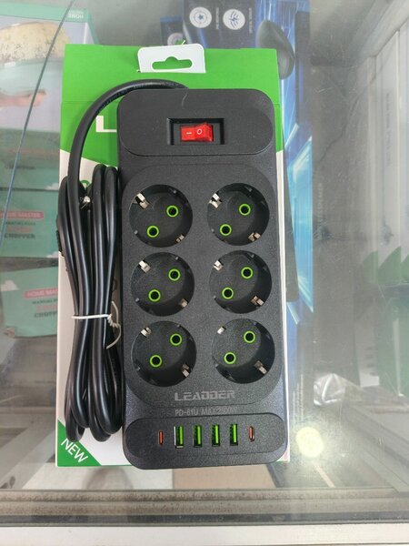 Multiprise de prise leadder 2 en 1 6 ports PD-61U