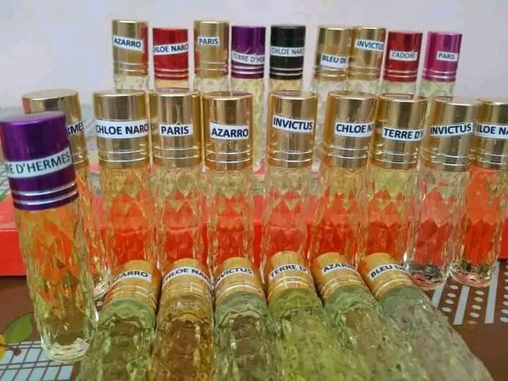 Les huiles où essences de parfum de différentes marques