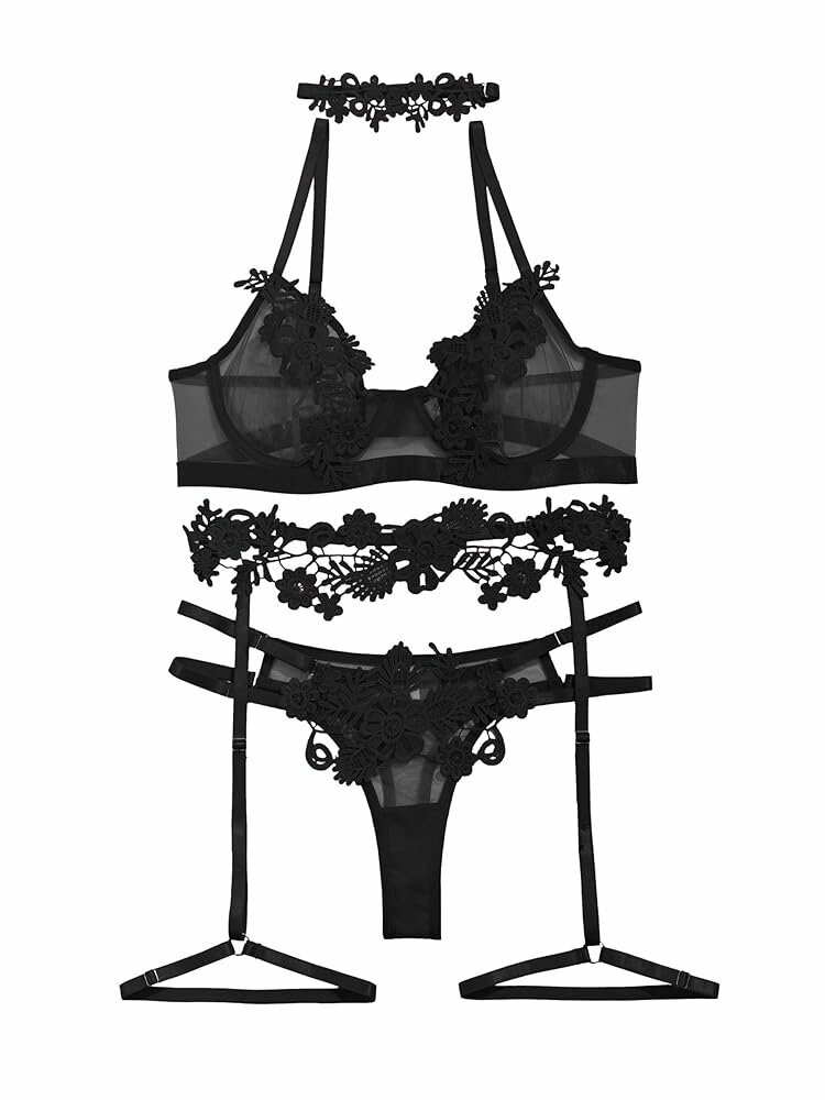 Ensemble lingerie dentelle sexy