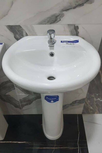 Lavabo colonne en céramique