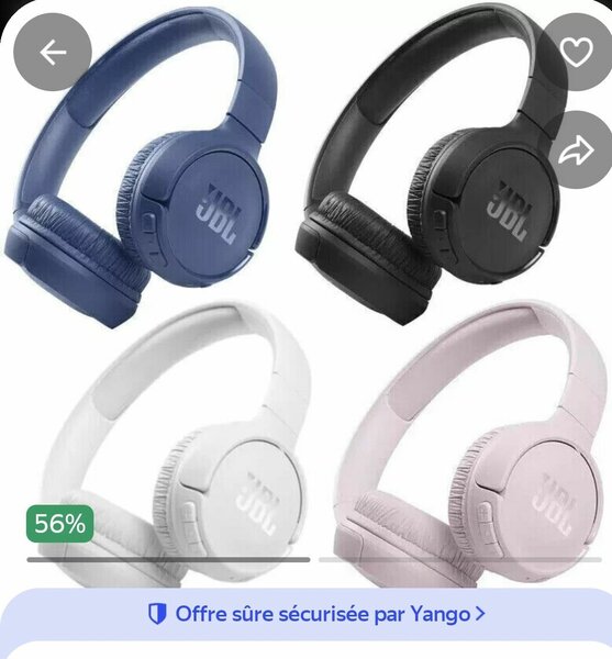 Casque  510 JBL confortable