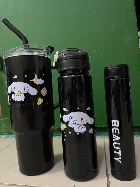 Gourdes kawaii avec paille