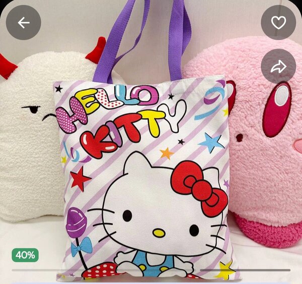 Tote Bag Hello Kitty Design