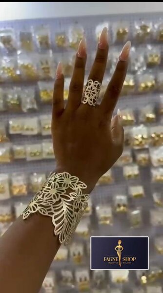 Bracelet et Bague en Dentelle