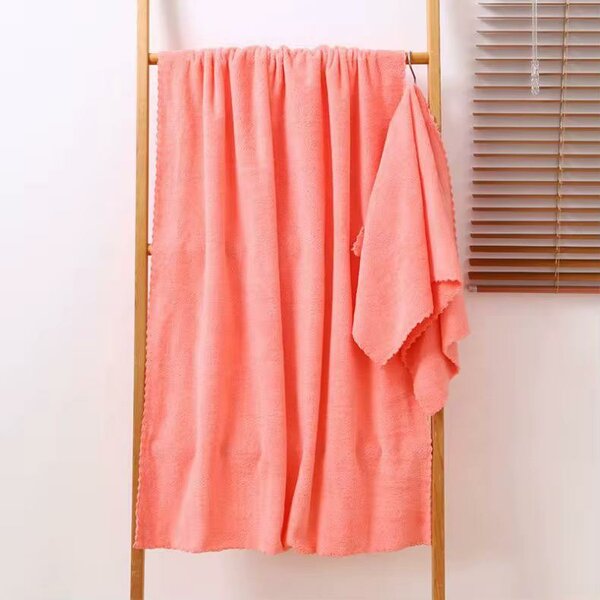 Serviettes de bain en microfibre colorées