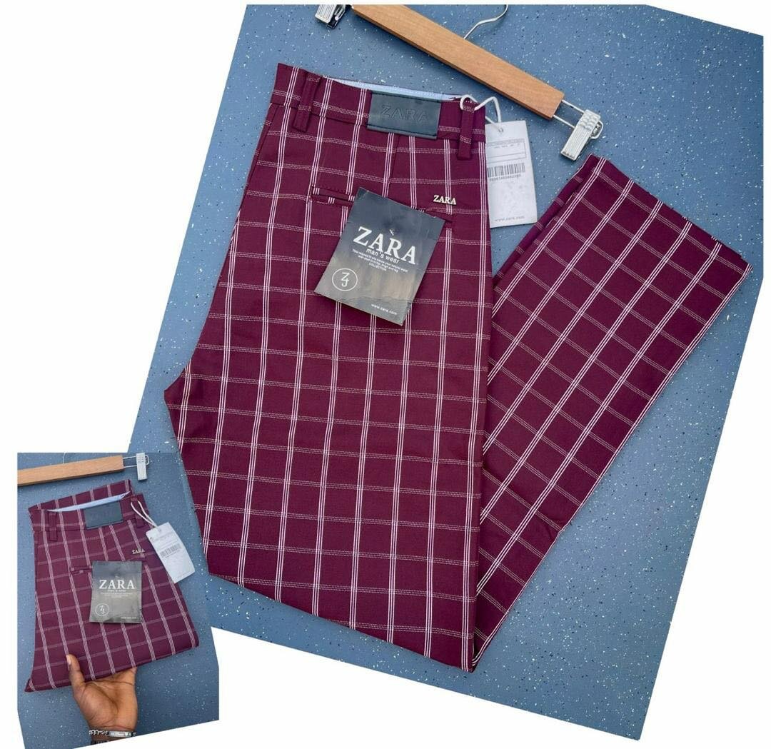 Pantalon tissu Carreau