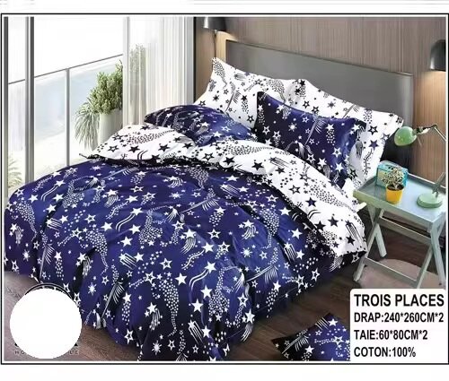 Parure de Lit Coton 3 Pièces