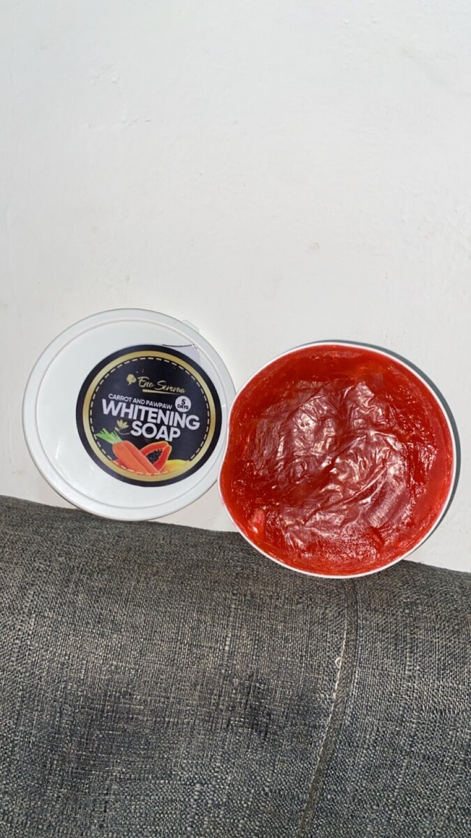 Carrot and pawpaw whitening soap.