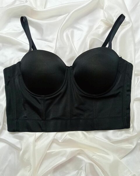 Soutien-gorge bustier noir élégant