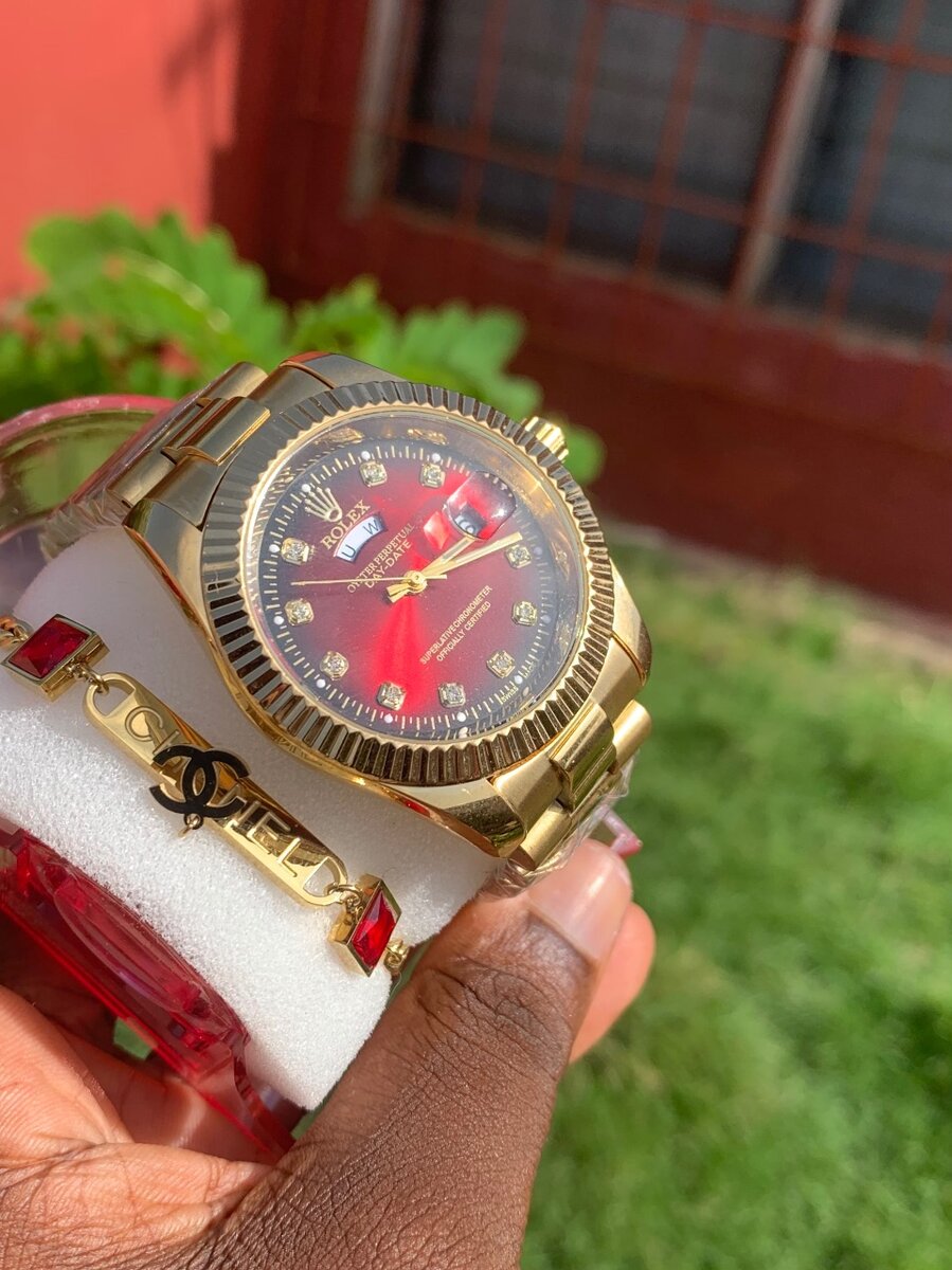 Wrist watch and Bracelet set