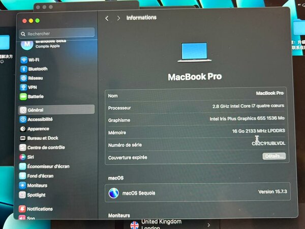 MacBook Pro 13 pouces 2019