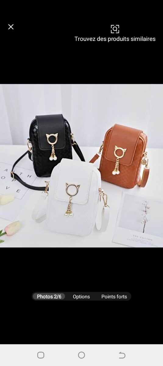 Sac bandoulière tendance