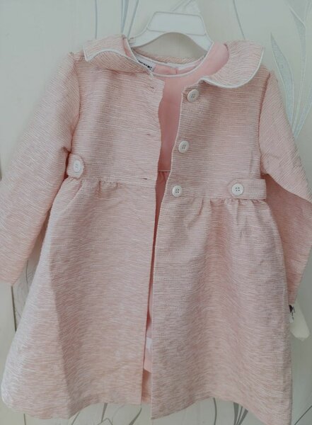 Manteau rose fille élégant