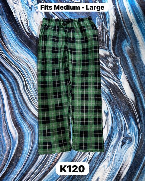 Women's cozy checkered pajama pants