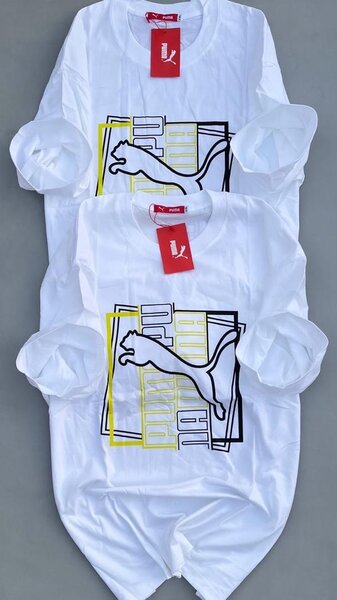 T-shirt blanc imprimé Puma