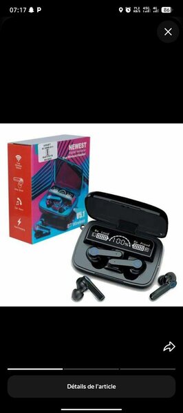 Écouteurs Bluetooth M19