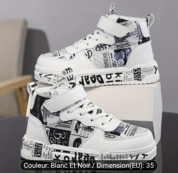 Baskets Montantes Graffiti Enfants
