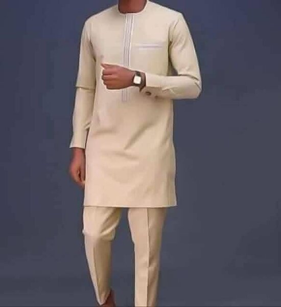 Ensemble Tunique Homme Beige