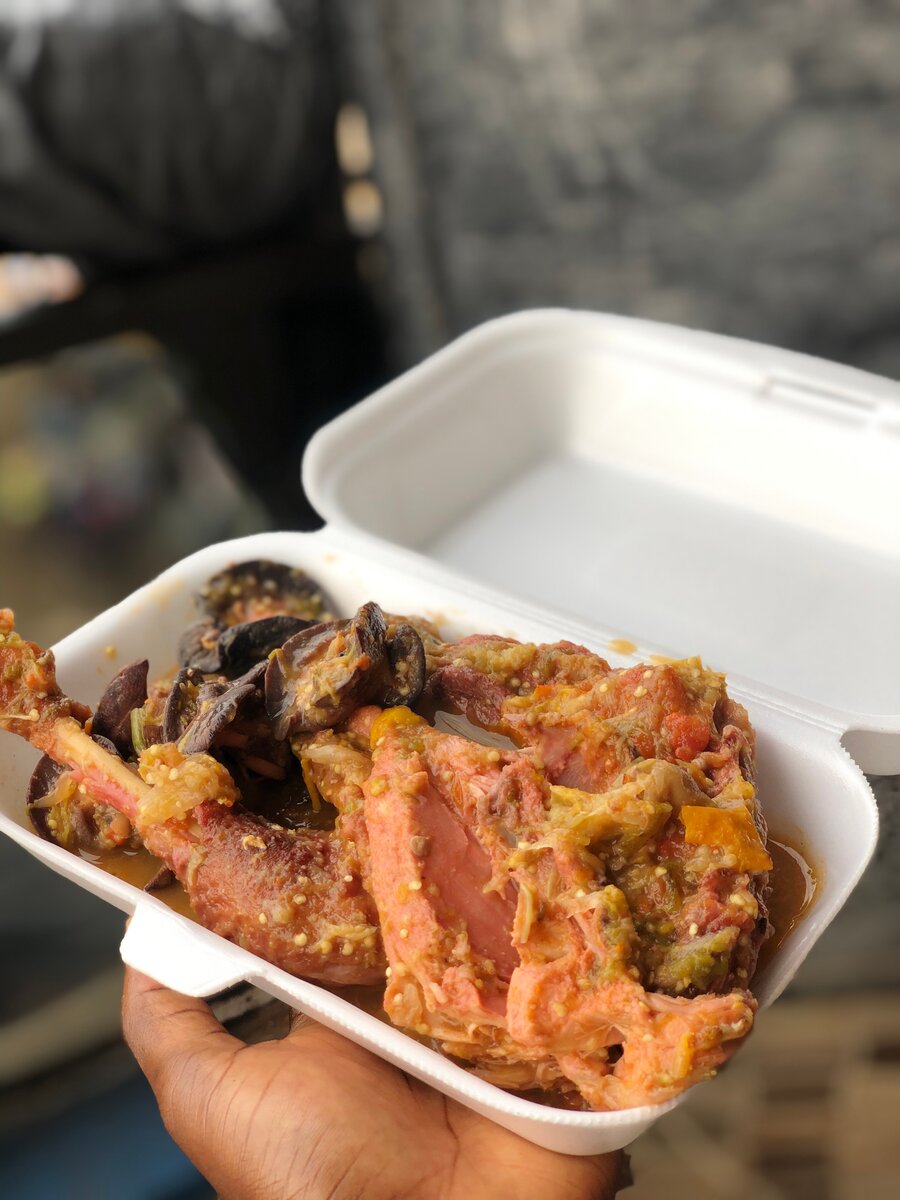 Foutou sauce gouagouassou