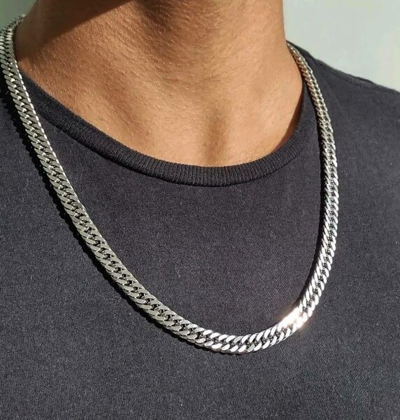 Collier chaîne en acier inoxydable