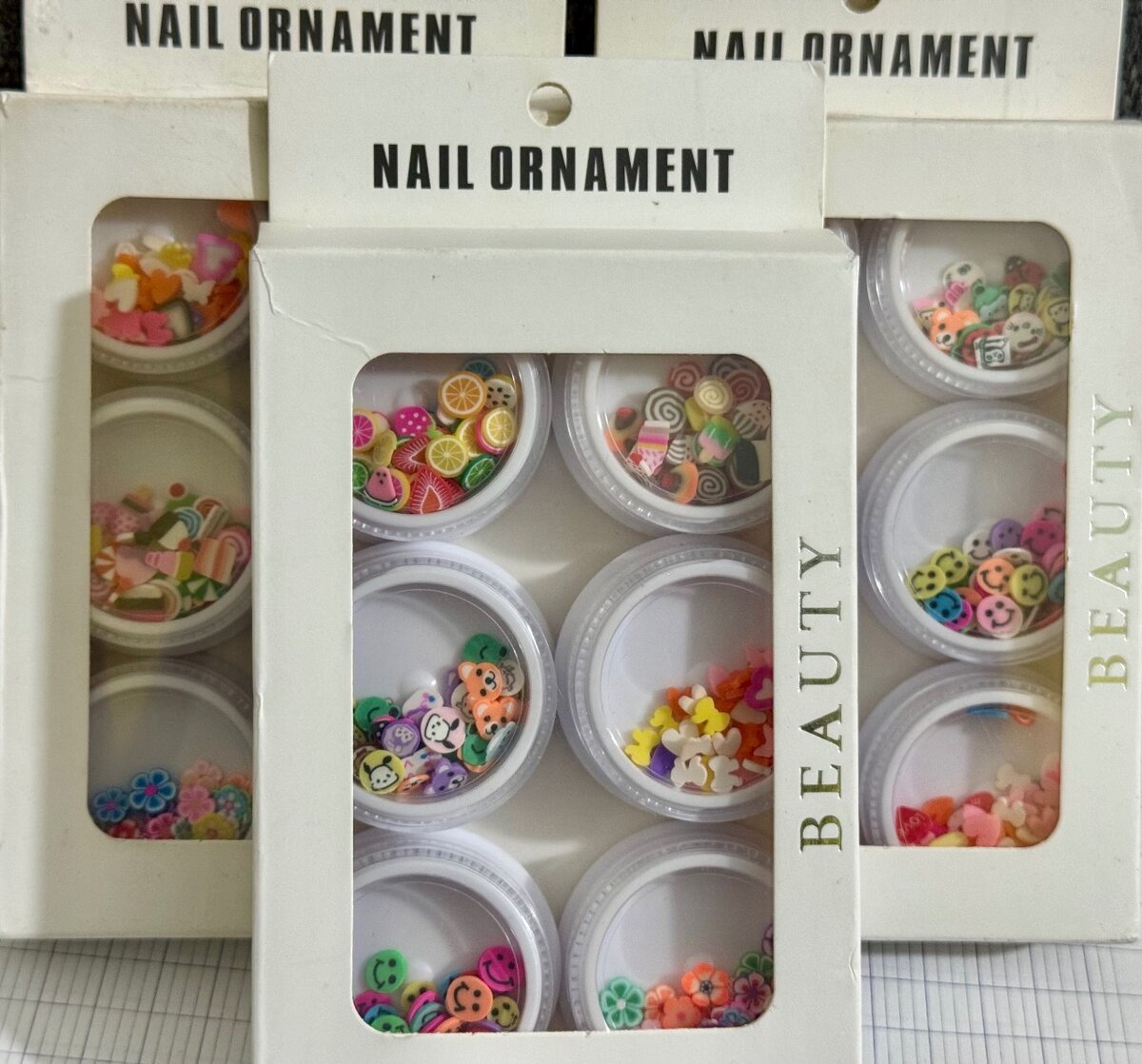 Décorations ongles kit de 6