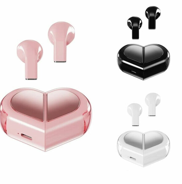 Écouteurs Bluetooth cœur