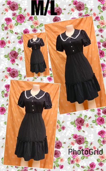 Robe noire rétro chic