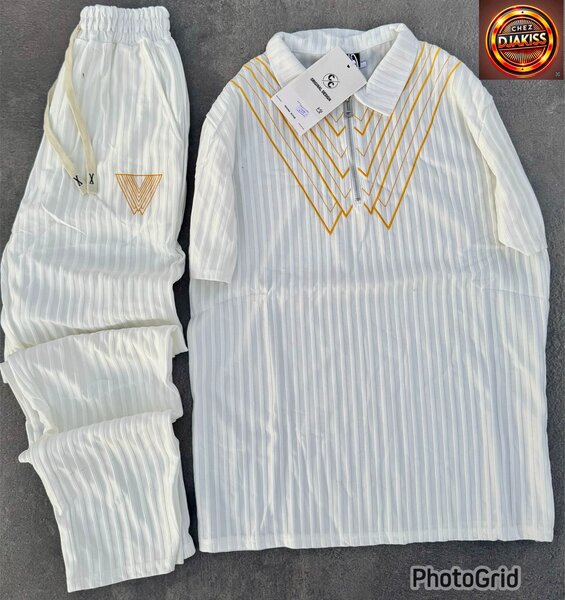 Ensemble décontracté rayé