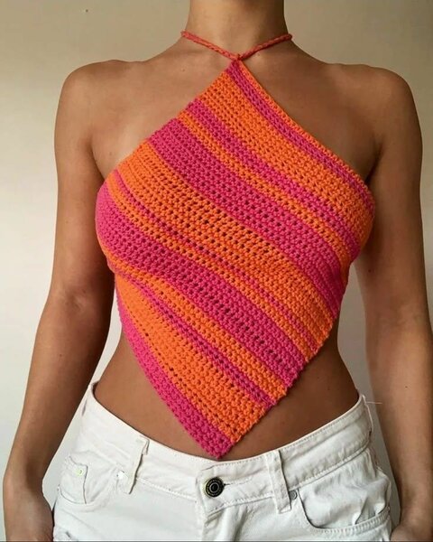 Top dos nu crochet été
