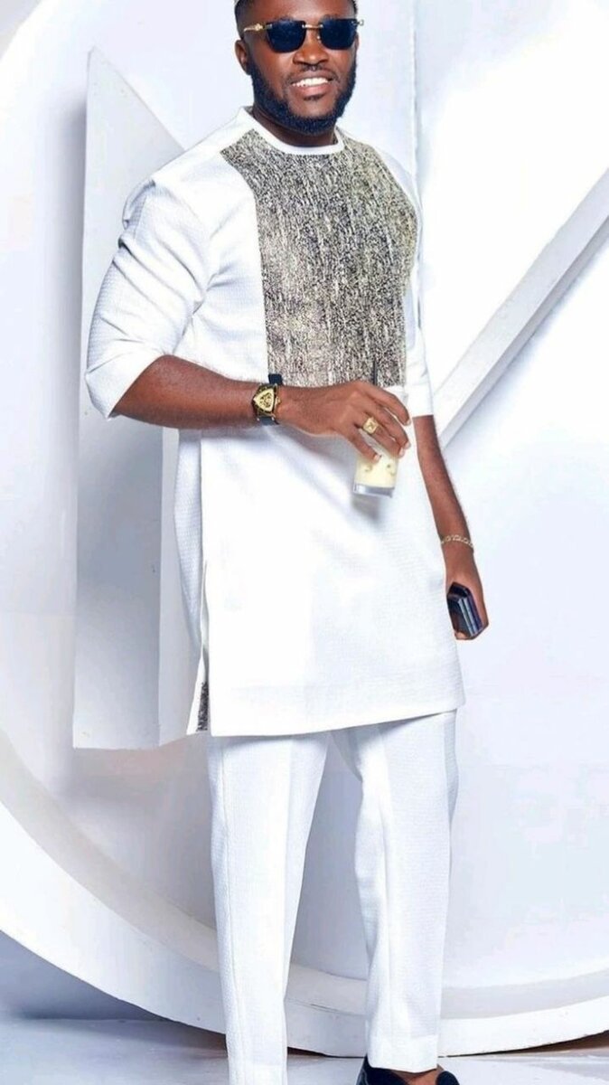 Boubou Africain pour Hommes Élégant