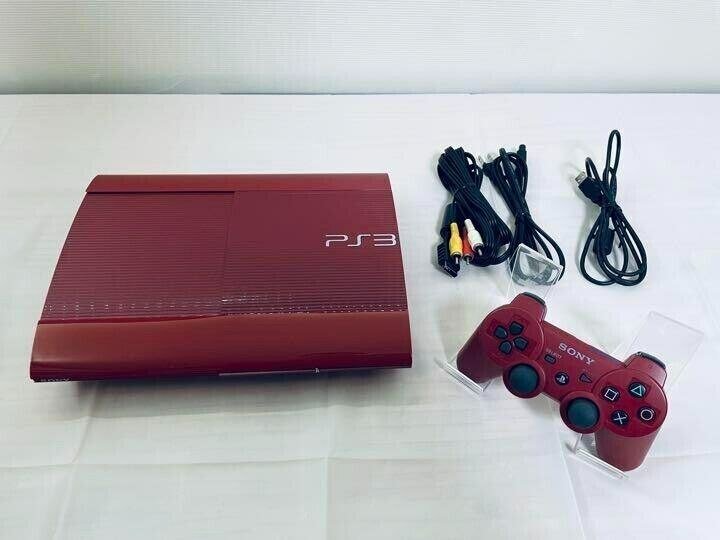PS3 Console Customized Red + Free Games