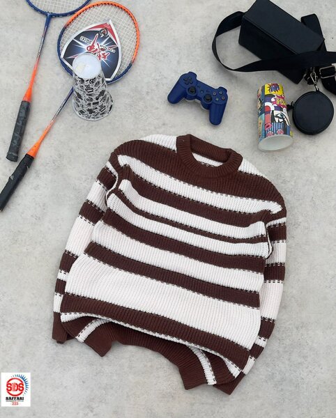 Pull rayé en tricot