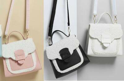 Sac bandoulière en daim doux