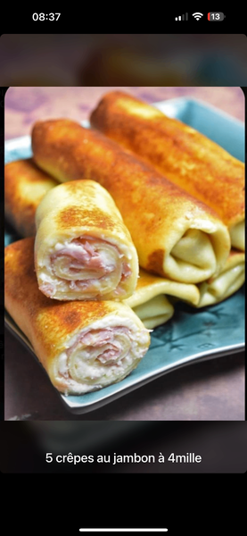 Des crêpes salée