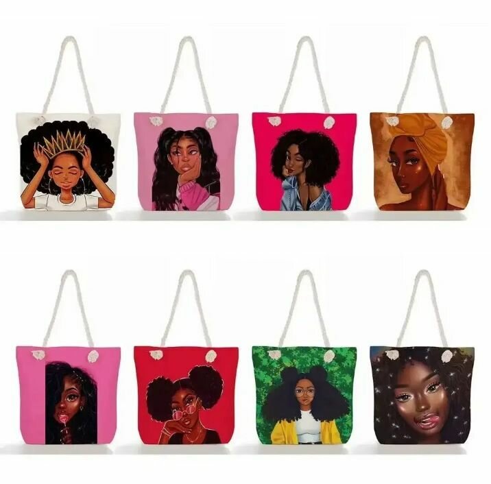 Sac cabas artistique en toile